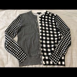 J Crew cotton Jackie cardigan in gingham
